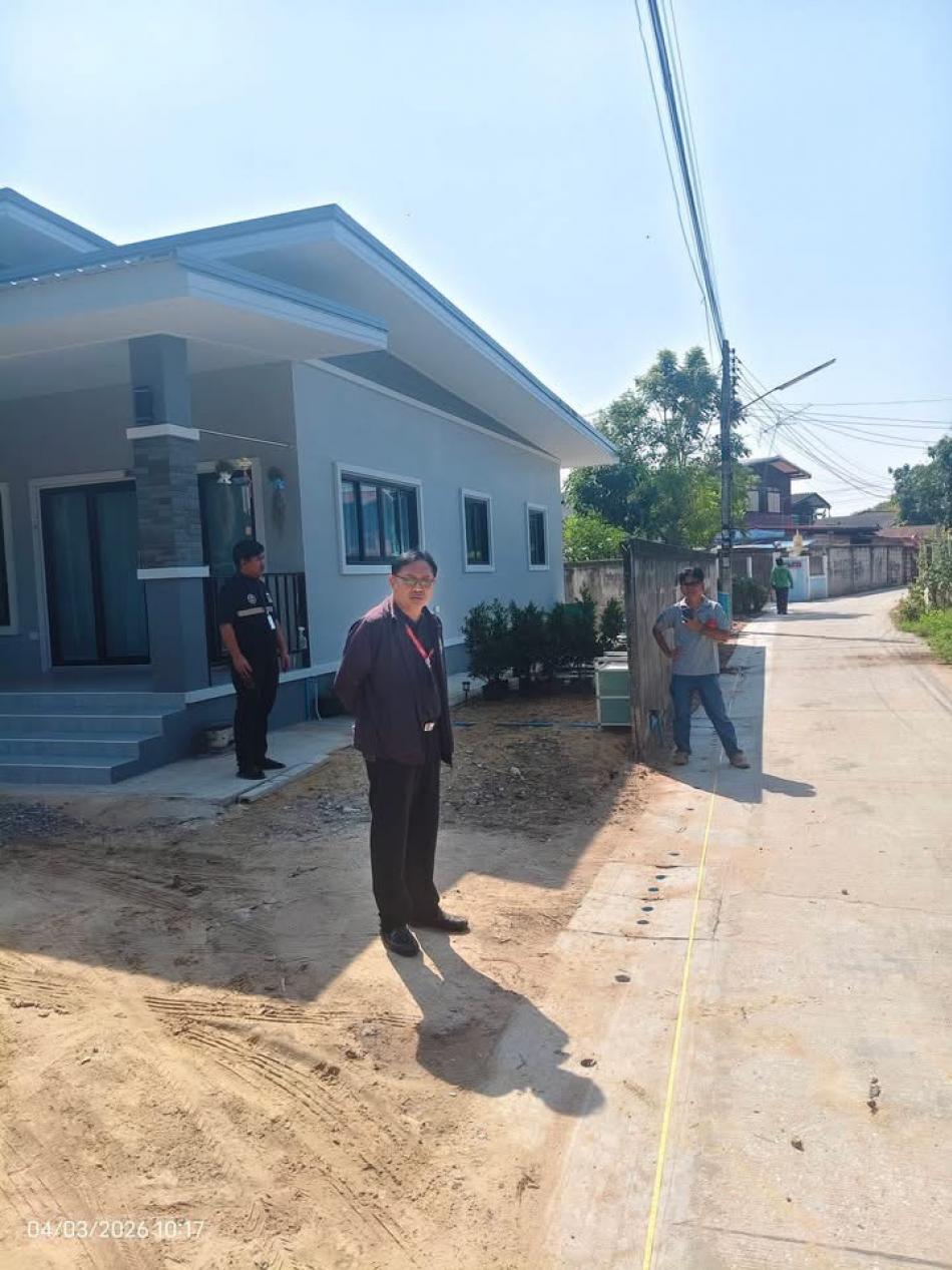 ลงพื้นที่ตรวจสอบโครงการก่อสร้างโครงสร้างพื้นฐาน